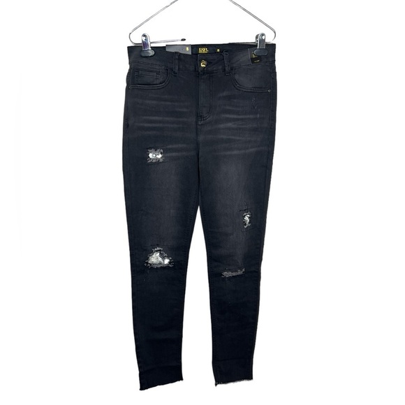 Lucky And Blessed Women's Skinny Sequin Patches Jeans - Picture 1 of 14